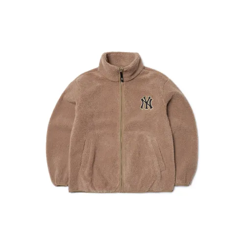 MLB New York Yankees Velvet Jackets Unisex Light Brown