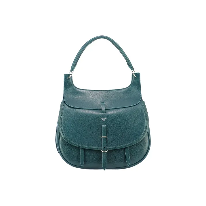 Fontana Milano 1915 Leather Shoulder Bag Handbag Shoulder Bag Women's Blue-0