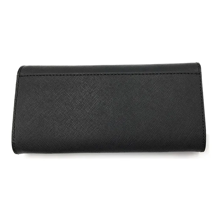 MICHAEL KORS Jet Set Travel Leather Clutch Wallet Women's Black-1