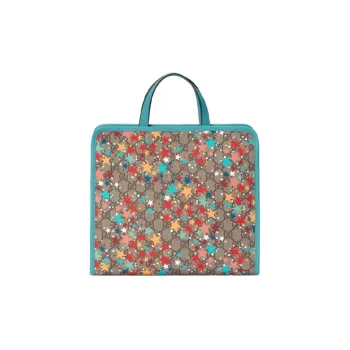 GUCCI Canvas Tote Bag Shopping Bag Handbag Kids' Bags Kids' Ebony & Blue