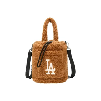 MLB Los Angeles Dodgers Polyester Bucket Bags Shoulder Bag Crossbody Bag Handbag Regular Women's Brown