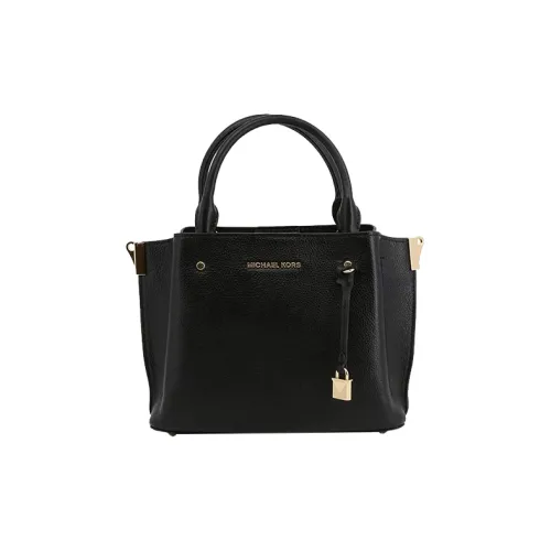 MICHAEL KORS MICHAEL KORS Luggage Collection Cow Leather Tote Bag Shopping Bag Handbag Small Size Women's Black