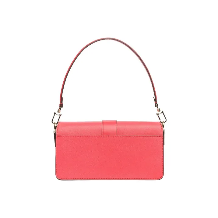 MICHAEL KORS Leather Shoulder Bag Women's Red-2