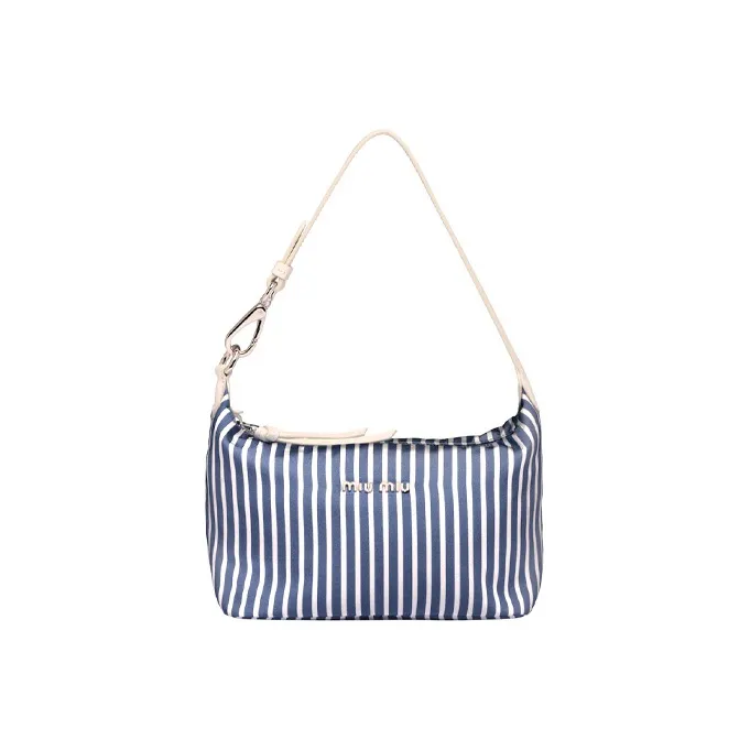 MIU MIU Maritime Leather Shoulder Bag Handbag Shoulder Bag Women's Royal Blue/White-0
