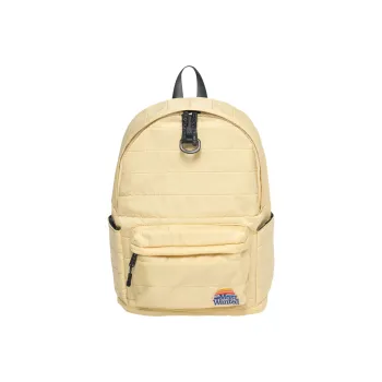 MostwantedLab Nylon Fabric Backpack Regular Unisex Beige Yellow/Black
