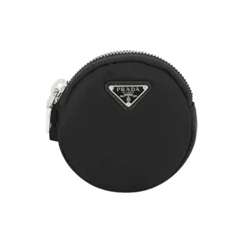 PRADA Nylon Necklace Pouch Shoulder Bag Unisex Black