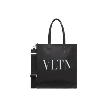Valentino Calfskin Tote Bag Shopping Bag Shoulder Bags Handbags Men's Black