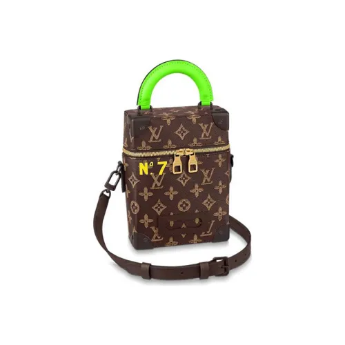 LOUIS VUITTON Vertical Box Trunk Monogram Brown