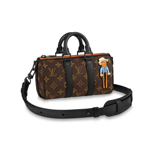 LOUIS VUITTON Keepall Nano Scarecrow Shoulder Crossbody Bag Brown