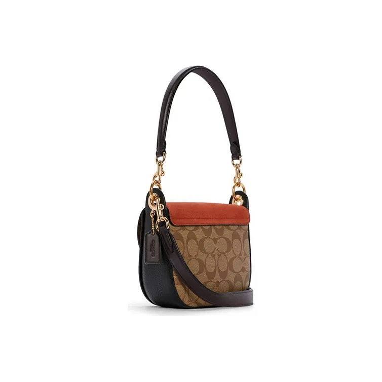 COACH Kleo Leather Saddle Bag Handbag Crossbody Bag Shoulder Bag Women's Rusty-1