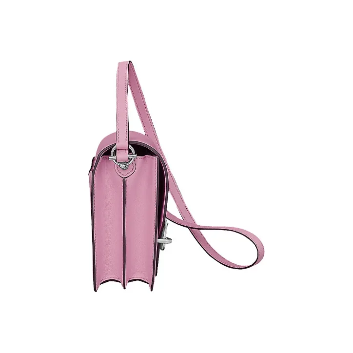 HERMES Roulis Swift Leather Pig Nose Bag, Shoulder Bag, Crossbody Bag Mini Women's X9 Mauve Sylvestre Mallow Purple-2