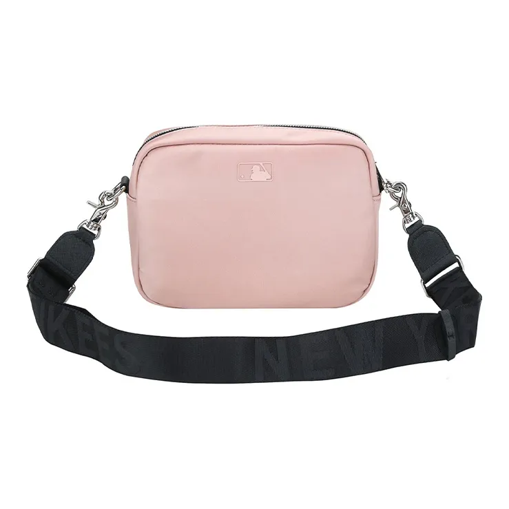 MLB Nylon Fabric Camera Bag, Shoulder Bag, Crossbody Bag Regular Unisex Cherry Blossom Pink-2