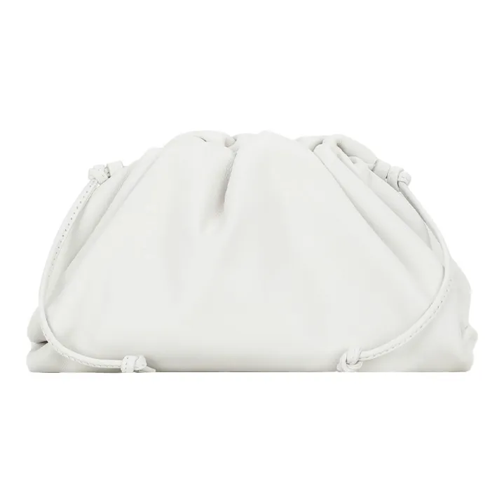 Bottega Veneta POUCH Cloud Bag Cow Leather Handheld Crossbody Bag, Shoulder Bag Women's Cream White-0