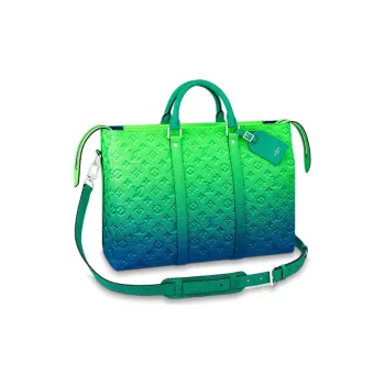 LOUIS VUITTON Keepall Tote Taurillon Illusion Blue/Green