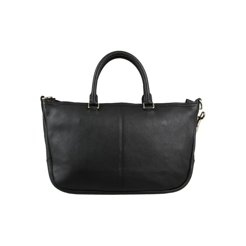 COACH Central Cow Leather Tote Bag Shopping Bag Handbag Shoulder Bag Crossbody Bag Large Size Women's Black-1