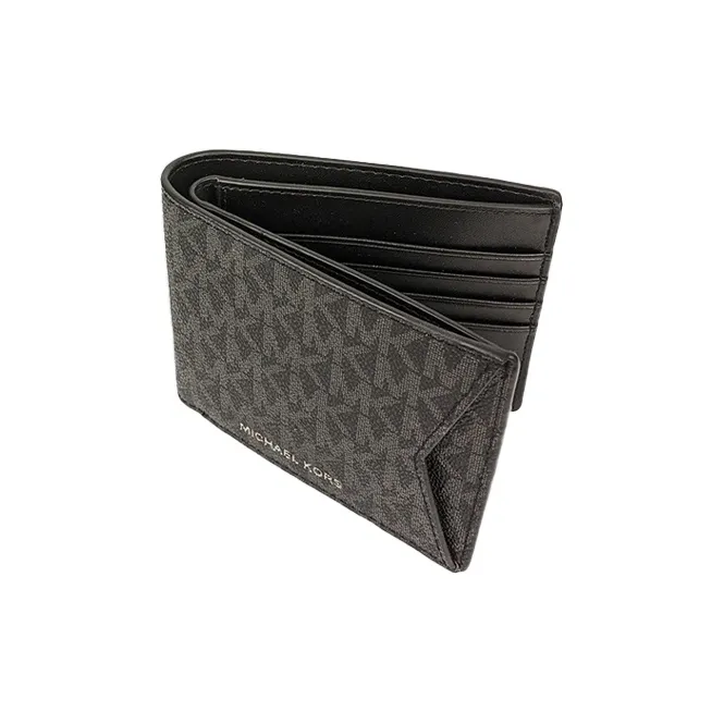 MICHAEL KORS MICHAEL KORS Handbag Collection Billford Canvas Wallet Men's Black-5