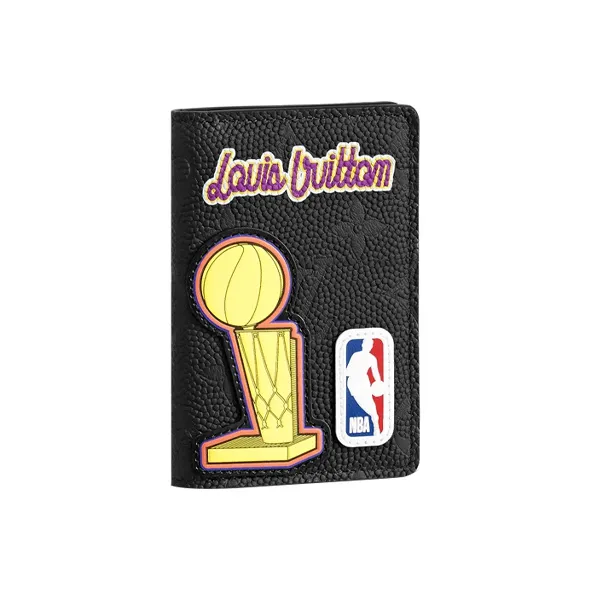 LOUIS VUITTON X Nba Hero Jacket Leather Pocket Organizer Black-0