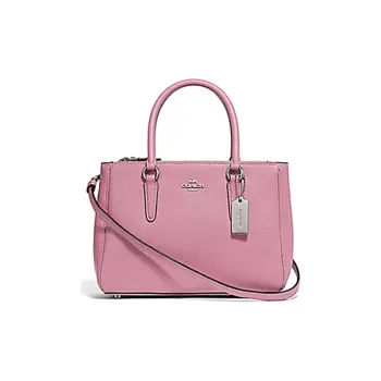 COACH Surrey Leather Shoulder Bag Crossbody Bag Handbag Small Size Women's Pink