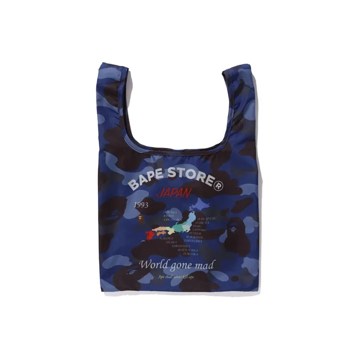 A BATHING APE Bape Polyester Shopping Bag Handbag Medium Size Women's Multicolor-1