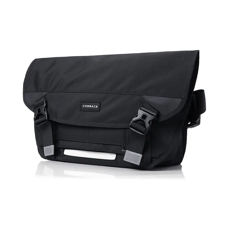COMBACK Polyamide Shoulder Bag, Crossbody Bag Tubas Black/Gray/Blue-1