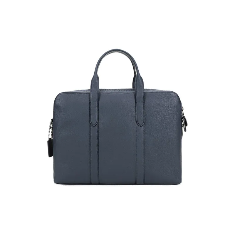 COACH Metropolitan Cow Leather Laptop Bags Briefcase Shoulder Bag Crossbody Bag Handbag Men's Blue-3