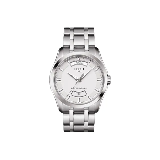 TISSOT Kutu Collection Automatic Mechanical Movement Men's Watches Watch 39mm Silver Dial T035.407.11.031.01 Silver-0