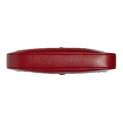 GUCCI Jackie 1961 Canvas With Leather Trim Crescent Shoulder Bag Shoulder Bag Small Size Women's Ecru & Red-4
