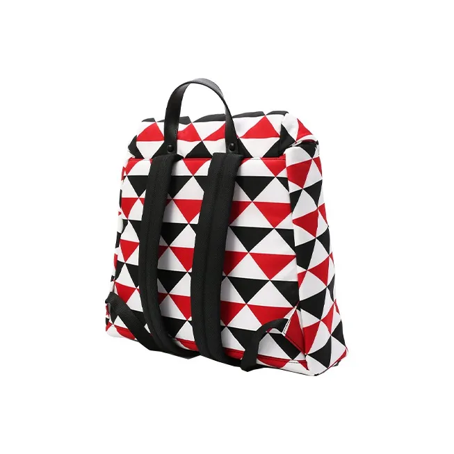 PRADA Recycled Nylon Backpack Men's Red White-1