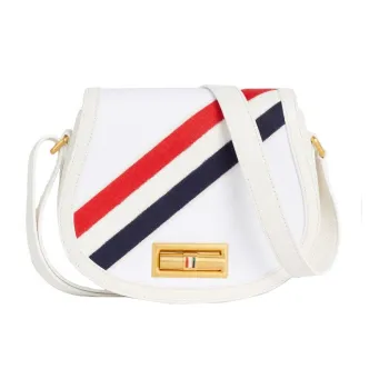 THOM BROWNE Diagonal Stripe Small Shoulder Bag