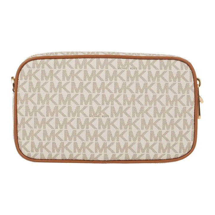 MICHAEL KORS Connie PVC Camera Bag Shoulder Bag Crossbody Bag Mini Women's Vanilla White & Brown-2