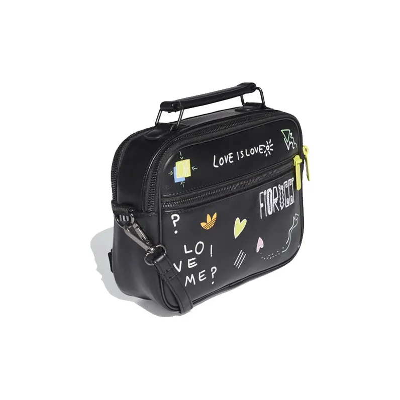 Adidas Originals Fiorucci Collaboration Graffiti Shoulder Bag Mini Women's Black-1