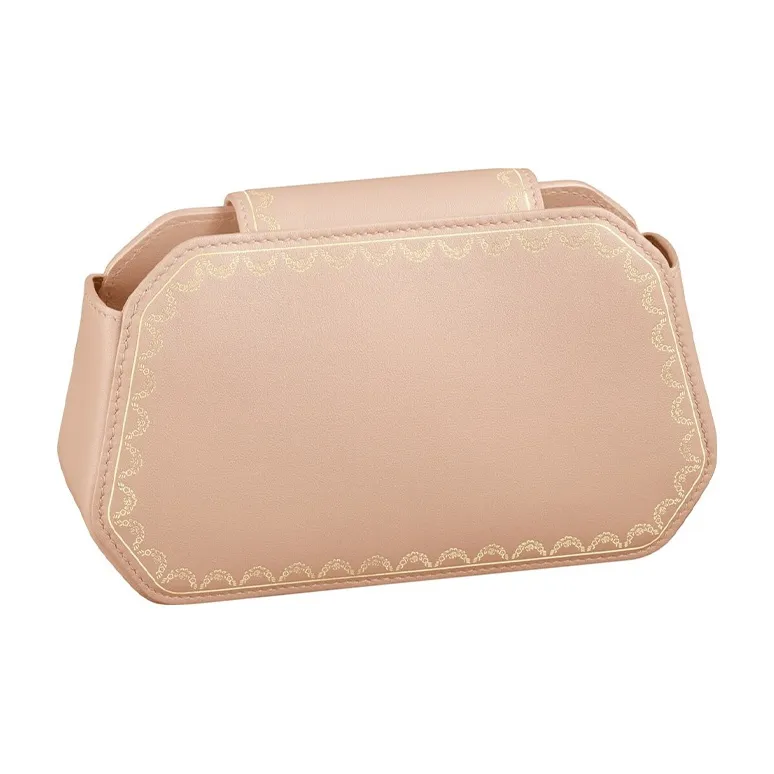 CARTIER GUIRLANDE Calfskin Shoulder Bag Crossbody Bag Extra Mini Women's Beige Pink-1