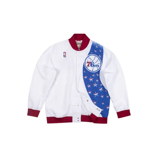 Mitchell Ness Jackets Unisex White