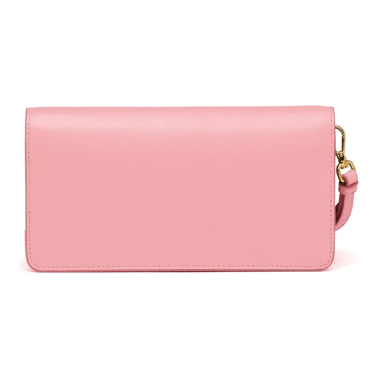 PRADA Saffiano Leather Handbag Shoulder Bags Women's Bright Pink-2