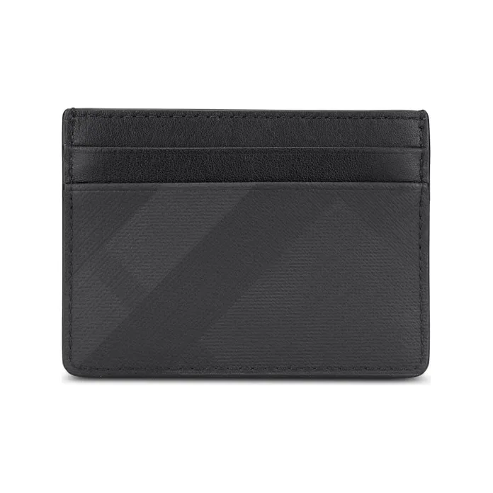 Burberry Canvas Card Holder Men's Black-0