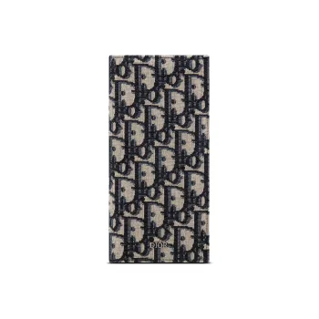 DIOR Fabric Wallet Women's Denim Blue
