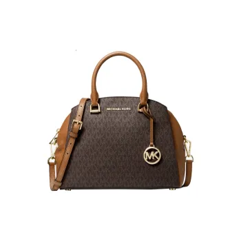MICHAEL KORS Maxine Dome Bag Handbag Shoulder Bag Crossbody Bag Medium Size Women's Acorn Brown