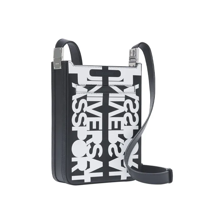 Burberry Riccardo Tisci Edition Slogan Messenger Bag Black-1