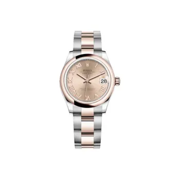 ROLEX Log Series Automatic Mechanical Movement Women's Watch Watch 31mm Gold Dial Steel Case Steel Strap