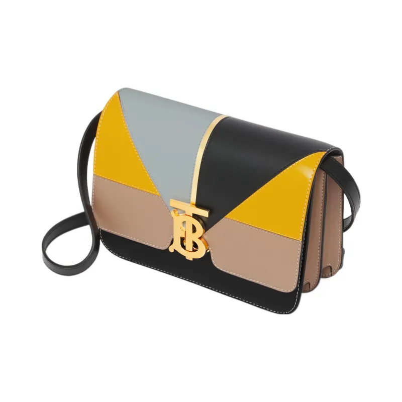 Burberry Calfskin Small Square Bag Shoulder Bag Crossbody Bag Small Size Women's Multicolor-2