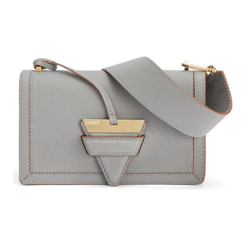 LOEWE Barcelona Soft Grained Calfskin Handheld One Shoulder Crossbody Bag Shoulder Bag Women's Smoke Gray-0