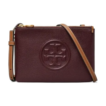 TORY BURCH PerryBOMBÉ Leather Shoulder Bag Crossbody Bag Women's Fig