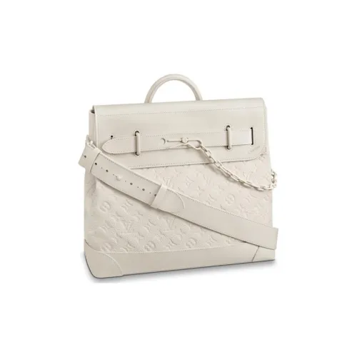 LOUIS VUITTON Steamer Monogram PM White