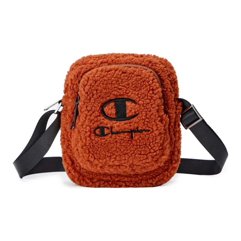 Champion Fabric Shoulder Bag Unisex Ecru/Brown/Pink-10