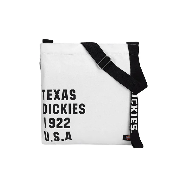 Dickies Cotton Tote Bag, Shopping Bag, Crossbody Bag Regular Unisex White-0