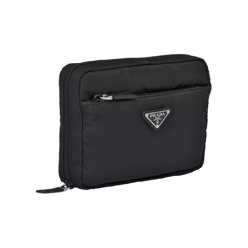 PRADA Nylon Toiletry Bag Men's Black-1