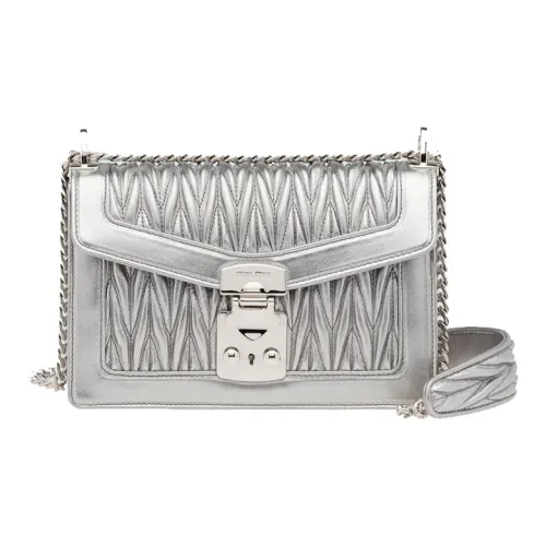 MIU MIU Miu Confidential Leather Envelope Bag Crossbody Bag Shoulder Bag Women's ensemble