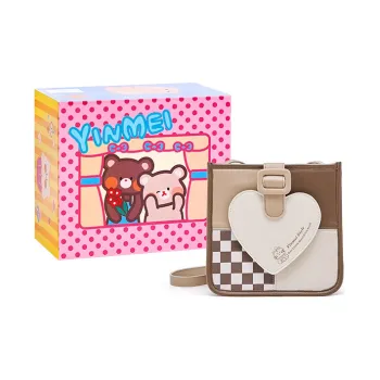 Sound For Life PU Shoulder Bag, Crossbody Bag Regular Women's Brown/Pink