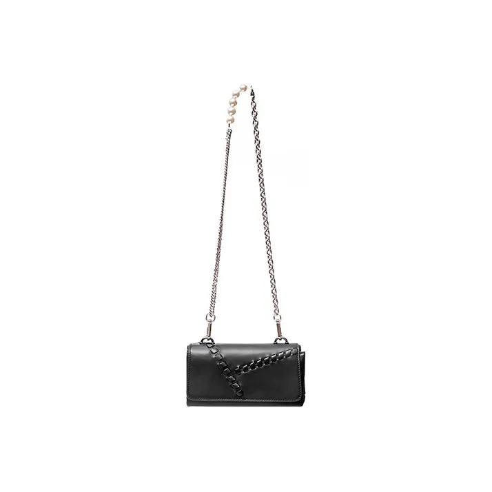 Julychagall Cow Leather Shoulder Bag One Shoulder Handbag Crossbody Bag Regular Women's Black-3