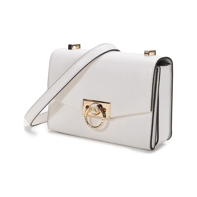 MICHAEL KORS Hendri Cow Leather Crossbody Bag Shoulder Bag Women's Pure White-1